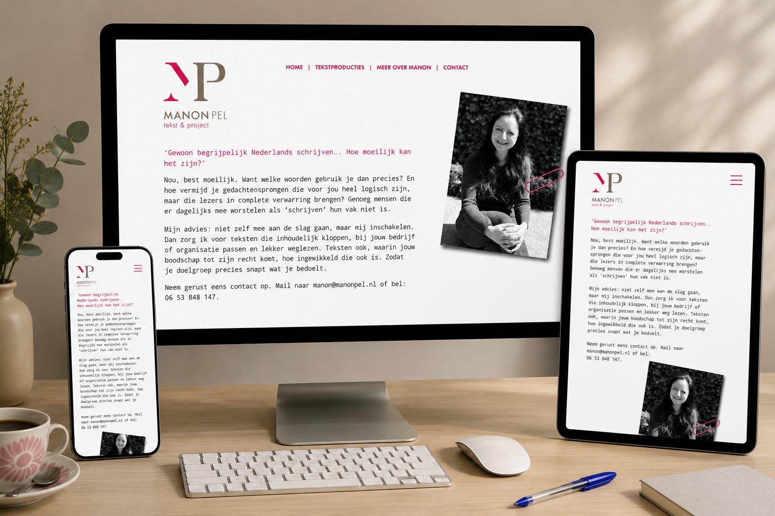 Manon Pel Tekst & Project