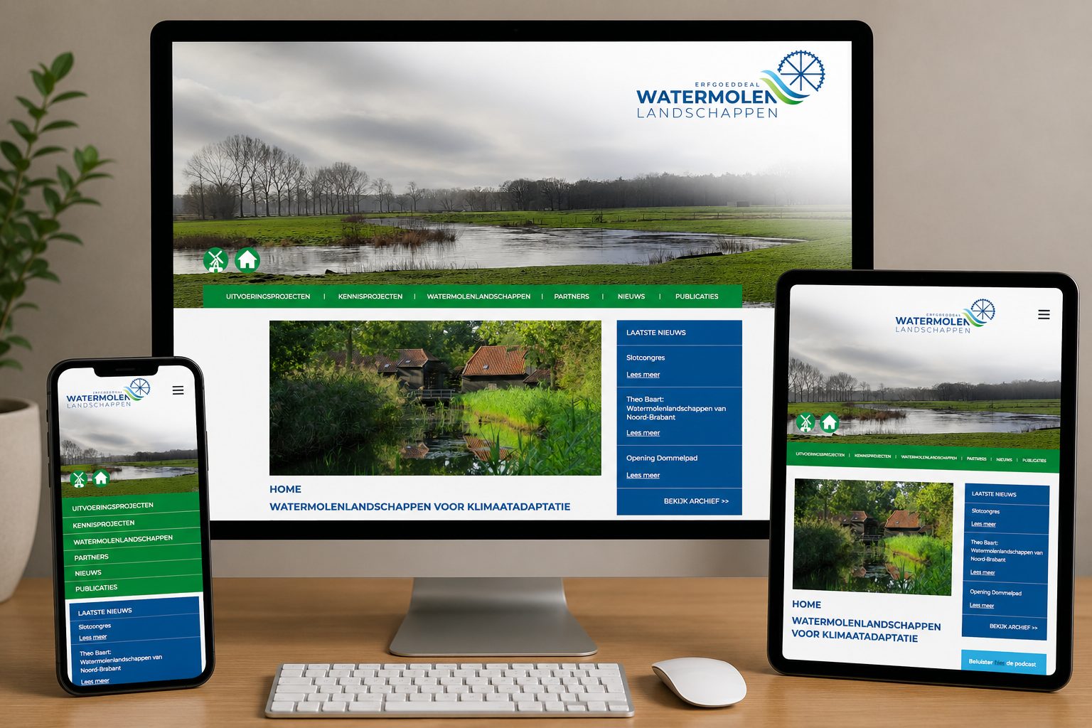 Watermolenlandschappen